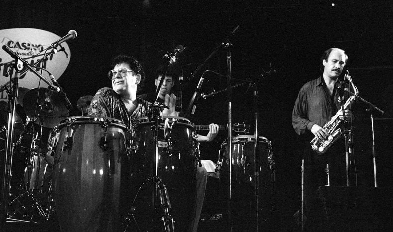 Ray Barretto playing congos