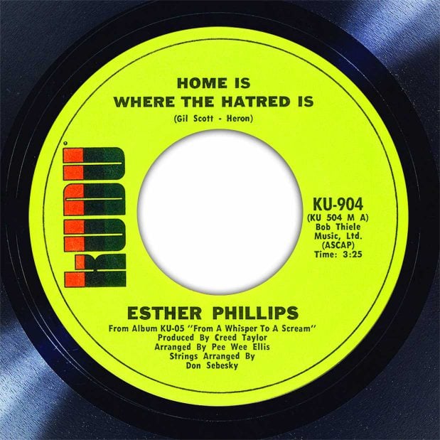 Esther Phillips Home Is Where The Hatred Is Disk Label Song Of The Day The Face Radio